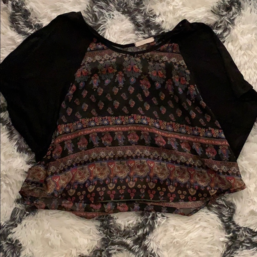 Sheer crop top